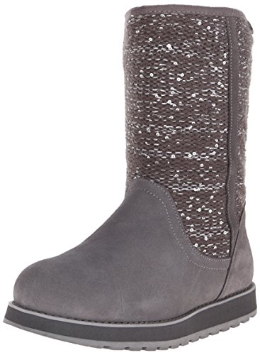 Skechers Women's Keepsakes Winter Boot, Charcoal, 7 M US