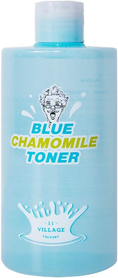 Village 11 Factory Blue Chamomile Calming Toner for Sensitive and Dry Skin 13.52 fl oz | Facial Toner, Face Moisturizer and Hydrating