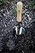 Cate’s Garden Hand Trowel - Dig, Shovel and Plant - Heavy Duty Stainless Steel Garden Spade Tool, Smooth Vintage-Style Natural Ash Wood Handle and Leather Strap