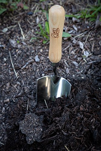 Cate's Garden 4 Piece Premium Garden Hand Tool Set - Vintage-Style American Ash Handles - Includes Trowel, Transplanter, Hand Weeder and Cultivator Hand Rake - Thumbnail 7