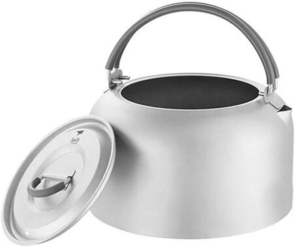 Camping Coffee & Tea Pots 1L Titanium Tea Kettle Ultralight Camping