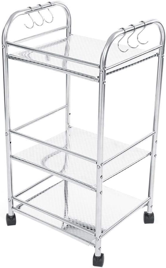 3 niveles Acero inoxidable Servir para servir Rack de almacenamiento