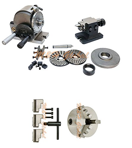 BS-0 Precision Dividing Head + 5'' 3 Jaw Chuck Semi Universal Milling Set