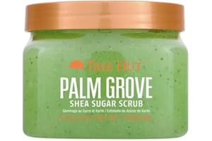 Tree Hut Palm Grove Shea Sugar Scrub, Exfoliating, Hydrating & Moisturizing Body Scrub with Shea Butter & Nourishing Essential Oils, Smooth & Soften Skin, 18 oz