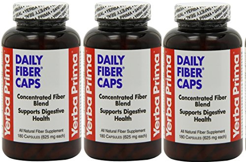 Yerba Prima Daily Fiber�, 625 Mg, 180 Capsules X 3