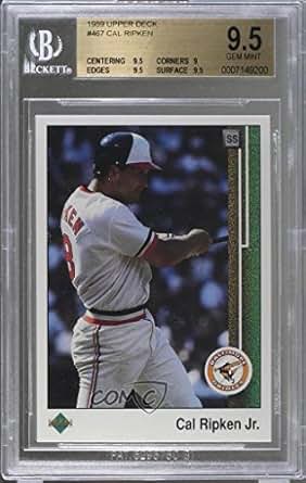 Amazon.com: Cal Ripken Jr. BGS GRADED 9.5 (Baseball Card ...