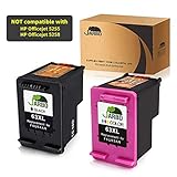 JARBO Remanufactured Ink Cartridges Replacement for HP 63XL High Yield, 1 Black 1 Tri-color, Ink Level Display Used in HP Envy 4520 4516 HP Officejet 4650 3830 3831 4655 Deskjet 2130 1112 3630 3633