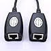USB Extender - USB 2.0 to RJ45 Lan Extension Adapter Over Cat5/Cat5e /Cat6 Cable