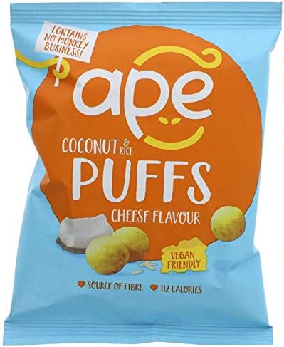 APE SNACKS | Coconut Puffs - Cheese Flavour | 13 x 24g (UK)
