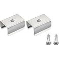 MECCANIXITY Rope Light Mounting Clips, Wall Channel Mounting Holder Accessories for 12mm to 13mm LED Neon Strip, Stainless Steel, Pack of 20