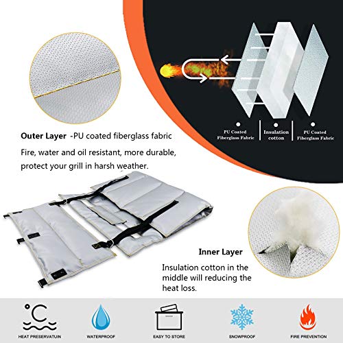 Hisencn Grill Thermal Insulation Blanket for Traeger Pro 575, Pro 22