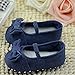DZT1968® Baby Girl Soft Sole Denim Colth Shoes Prewalker with Bowknot (0~6 Months Baby)