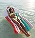 Gupamiga Pool Floats Inflatable Rafts Rainbow Pool Toys Floatie Lounge Outdoor Swimming Pool, Pool Floats for Adults & Kids