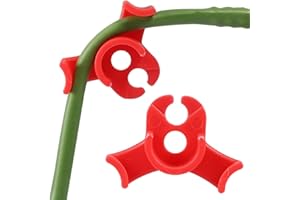 LucyPhy 30 Pack Plant Bender Angle Adjustable Plant Training Clips Low Stress Training Clips 90 Degrees Plant Stem(Circle Style,Red)