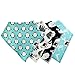 The Grizz Bizz Baby Organic Cotton Drool Bibs, (Pack of 4) - Neutral Animal
