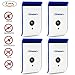 Ultrasonic Pest Repellent,SENQIAO Electronic Pest Control Plug In-Pest Repeller for Mosquitoes, Cockroaches, Ants, Rodents, Flies, Bugs, Spiders, Mice(4 pack)