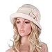 Lawliet Womens 1920s Winter Wool Cap Beret Beanie Cloche Bucket Hat A299