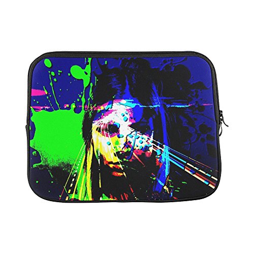 Design Custom Pop Art Beautiful Woman Girl Highway Lights Night Sleeve Soft Laptop Case Bag Pouch Skin For Macbook Air 11"(2 Sides)