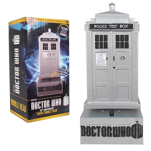 Doctor Who 50th Anniversary TARDIS Bobble Head w/Sound