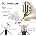 HEYIDA Wine Bottle Stopper, Wine Vacuum Plug and Beverage Bottle Stoppers with Food Grade Silicone, Reusable Wine Saver Sealer Pump Keeps Wine Fresh, Best Gift - Champaign Gold