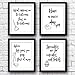 Funny Bathroom Signs (Set of 4) - Unframed - 8x10s | Bathroom Decor Wall Art primary