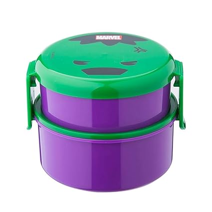 ZHAOSHUNAN Fiambrera Fiambrera De Superhéroes Dos Capas Bento Box ...