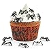 300 Pieces Mini Plastic Spiders Halloween Simulated Spiders Fake Spider Prank Toy with Plastic Storage Box for Halloween Party Supplies