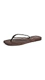 Havaianas Women's Slim Logo Pop-Up Flip Flops, Dark