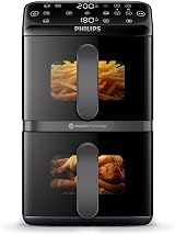 Philips 4000 Series Stacked Dual Basket Airfryer 10L RapidAir PFAS-Free