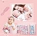 Baby Health Care Kit (Boy & Girl) Deluxe Nail Clipper, Nail File, Scissors, Tweezers, Nasal Aspirator, Dropper Feeding, Digital Thermometer, Comb, Hair Scrubber, Fingertip Toothbrush (10 Pcs) - Pink