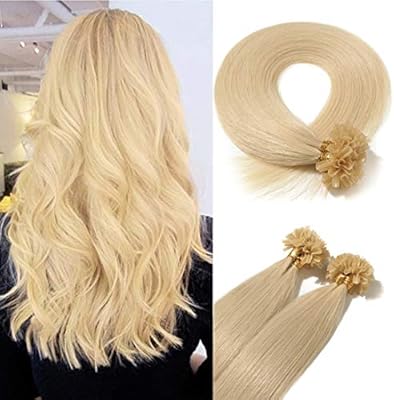 Amazon Com U Tip Human Hair Extensions Pre Bonded Nail Tipped