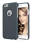 iPhone 6 Plus Case, LoHi iPhone 6s Plus Case [Ultra Slim] Hard PC Anti-scratch Shock Absorption Case Snag-on Mesh Thin Back Protective Shell Cover for Apple iPhone 6 6s Plus 5.5 inch - Grey
