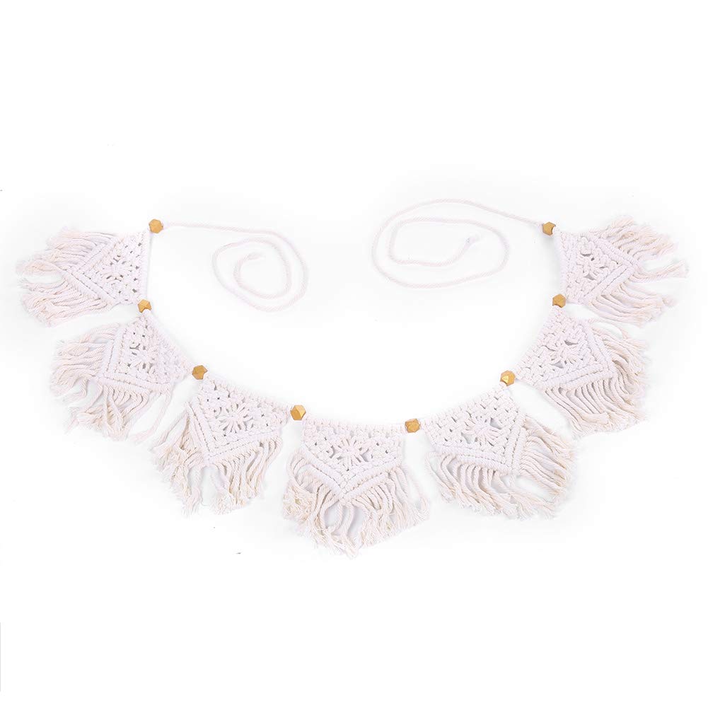 Mumusuki Colgante De Pared Tapiceria De Algodon Cuerda Tejida