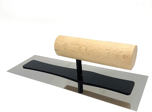 Acier Inoxydable Platrage Truelle 2pcs Platre Polissage Spatule Outil Avec Comfort Hetre Poignee Utilise Pour Maconnerie Macon En Beton Construction Outils Amazon Fr Bricolage