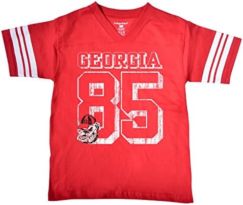 NCAA Georgia Bulldogs Youth Football Tee, Size 10-12/Medium, Red