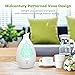 Essential Oil Diffuser, VAVA Aroma Diffuser with Unique Vase Design, 8 Hour Cool Mist Ultrasonic Aromatherapy Humidifier with 7 LED Colors, Low Water Auto Shut-off, One-Button Touch Control