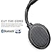 Active Noise Cancelling Bluetooth Headphones, iDeaUSA V201 Wireless Over Ear Headset with 25 Hours Playback, Microphone apt-X HiFi Stereo Sound Headphones for Travel Computer TV Phone - Black