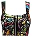 Crazy Girls Women's Printed Stretchy Zip Front Bralet Crop Bra Top