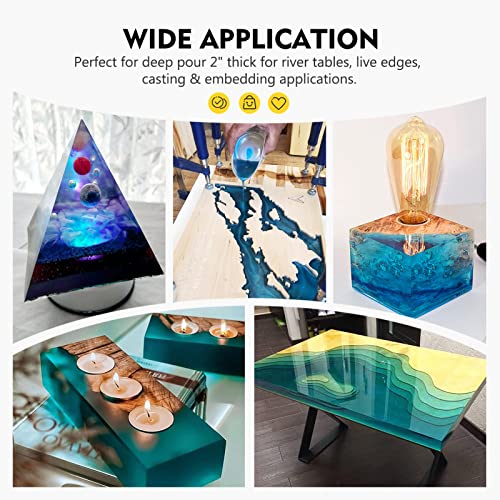 Magicfly Deep Pour Epoxy Resin 24 Inch, 3 Gallon Epoxy Resin Kit, Art