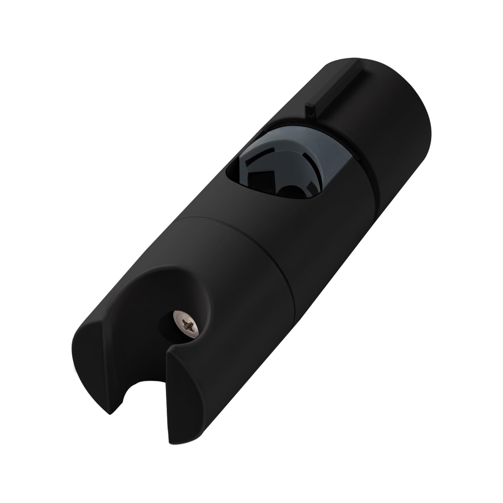 OFFO Shower Head Holder, Hand Shower Holder Bracket for Slide Bar Adjustable 18-25mm,Slider Clamp Bathroom Replacement, 45 Degree Rotation Sprayer Holder, Gloss Black — image 1