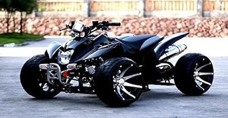 Amazon ビッグ12インチ装着 四輪油圧ディスク Df 50ccバギーx1212w黒 オートバイ 電動バイク バギー 車 バイク