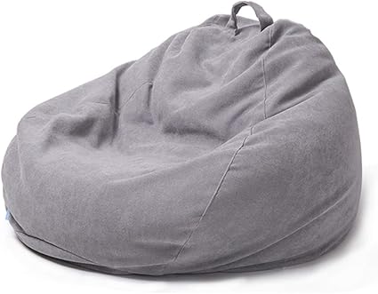 Zitzakhoes Zitzak Opbergstoelhoes Zitzakstoel Bankhoes Voor Volwassenen En Kinderen Zonder Vulling Light Gray 100x120cm Amazon Nl