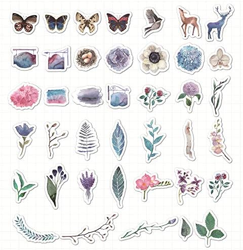 RARVIS 40 PCS Stickers Hand Account Stickers for Teens, Girls, Adults, Waterproof, Cute Notebook Decoration Stickers (20 Available)
