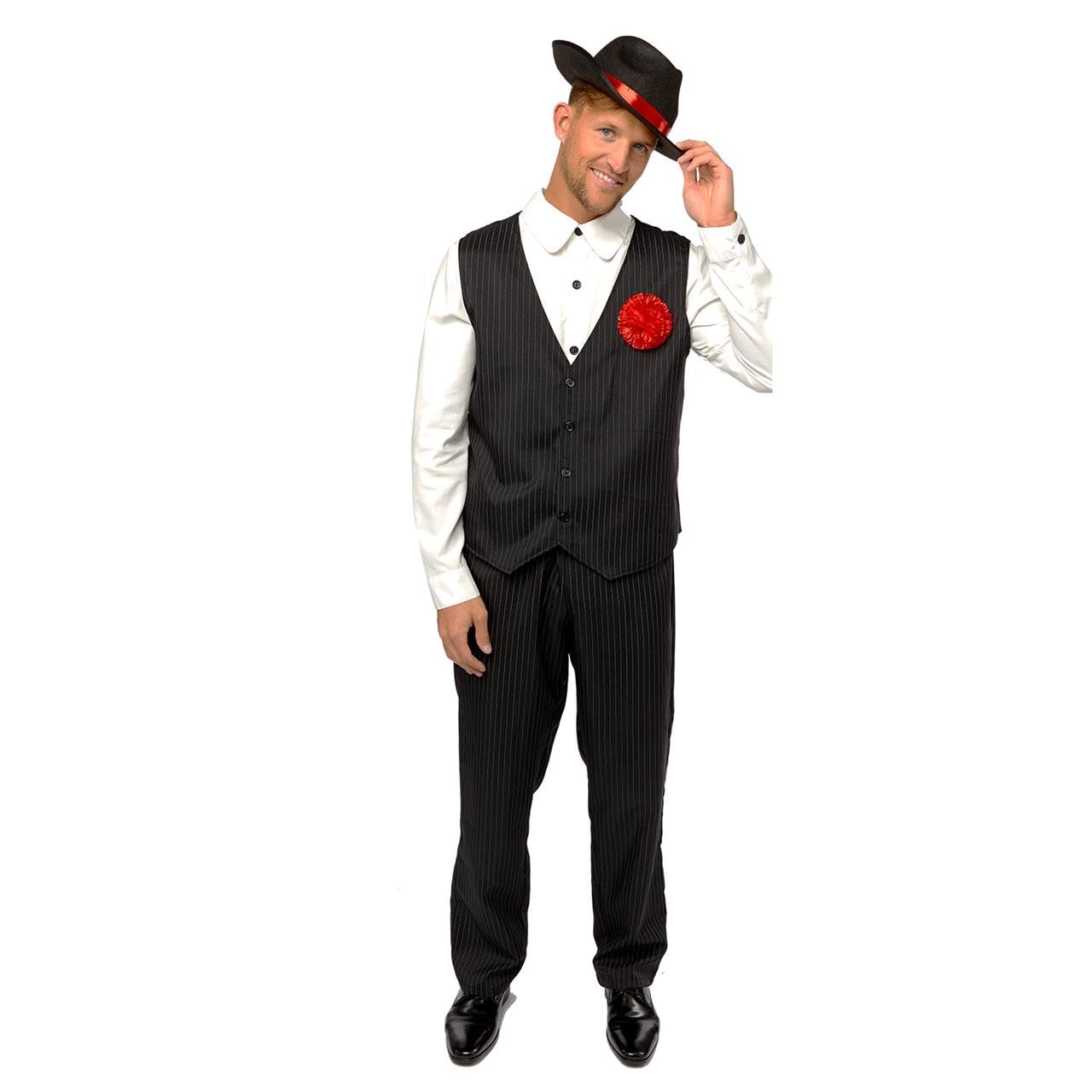 (PKT) (Fix 1/1) (9907058) Adult Mens Gangster Man Costume (Extra Large)
