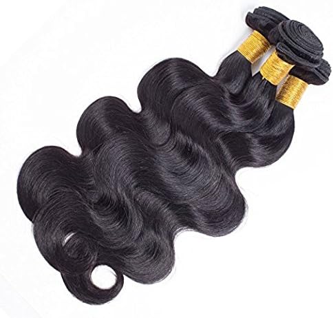 Luiva 3 Bundles Virgin Brazilian Natural Straight Human Hair Weave Extension 7A Unprocessed