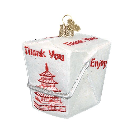 Old World Christmas Asian Cuisine Glass Blown Ornament (Chinese Take Out)