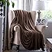 Bedsure Fleece Blankets Queen Size Brown - Bed Blanket Soft Lightweight Plush Fuzzy Cozy Luxury Microfiber, 90x90 inches