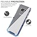 BAISRKE Clear Case for Galaxy S8 Plus, Shock Absorption Flexible TPU Soft Edge Bumper Anti-Scratch Rigid Slim Protective Cases Hard Plastic Back Cover for Galaxy S8 Plus - Clear Blue Gradien