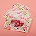 YunKo 100pcs Cookie Treat Bags Pink Flower Thank You Cookie Packaging Self-Adhesive Plastic Bags for Biscuits Package Good for Bakery Party Cz024