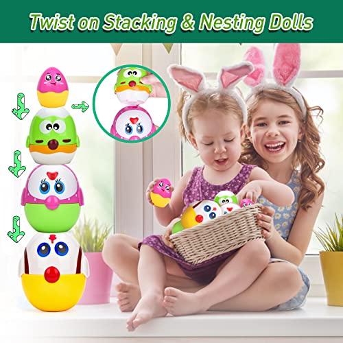 Easter Basket Stuffers Babies, Nesting Easter Eggs Toy Baby Easter